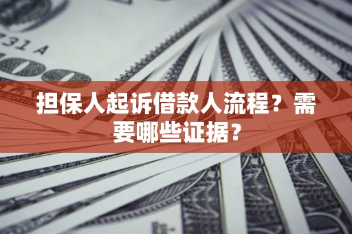 济南担保人起诉借款人流程？需要哪些证据？